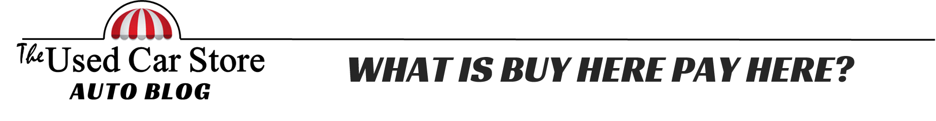 What Is Buy Here Pay Here Title